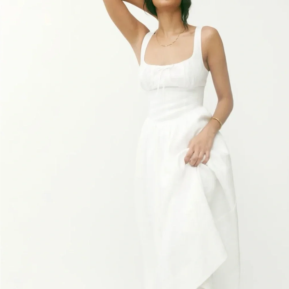 NWT $280 Reformation Balia Linen Dress size 2 - Picture 3 of 13